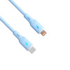 Akyga AK-USB-72 USB-C į Lightning silikoninis kabelis, USB 2.0, 30 W, 1 m, mėlynas