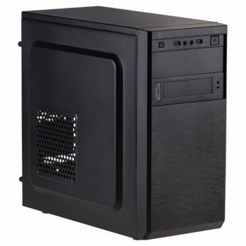 Akyga AK17BK Micro ATX bokšto tipo korpusas, 2x USB 3.0, be maitinimo bloko, juodas