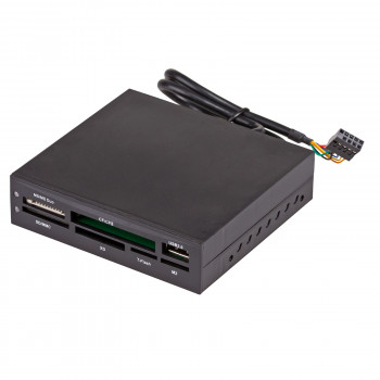 Akyga AK-CA-37 vidinis universalus atminties kortelių skaitytuvas 3,5" skyriui, USB 2.0, juodas