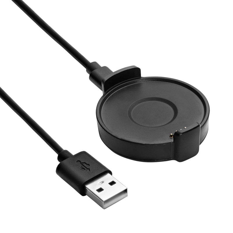 Akyga AK-SW-59 įkroviklis, skirtas Ticwatch PRO, su USB-A / Micro USB-B kabeliu, 1 m