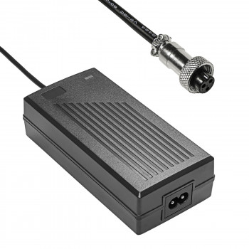 Akyga AK-EV-02 elektrinių dviračių ir paspirtukų įkroviklis 24 V akumuliatoriams, 29,4 V / 2 A, 60 W, GX12 9 mm lizdas, 1 m