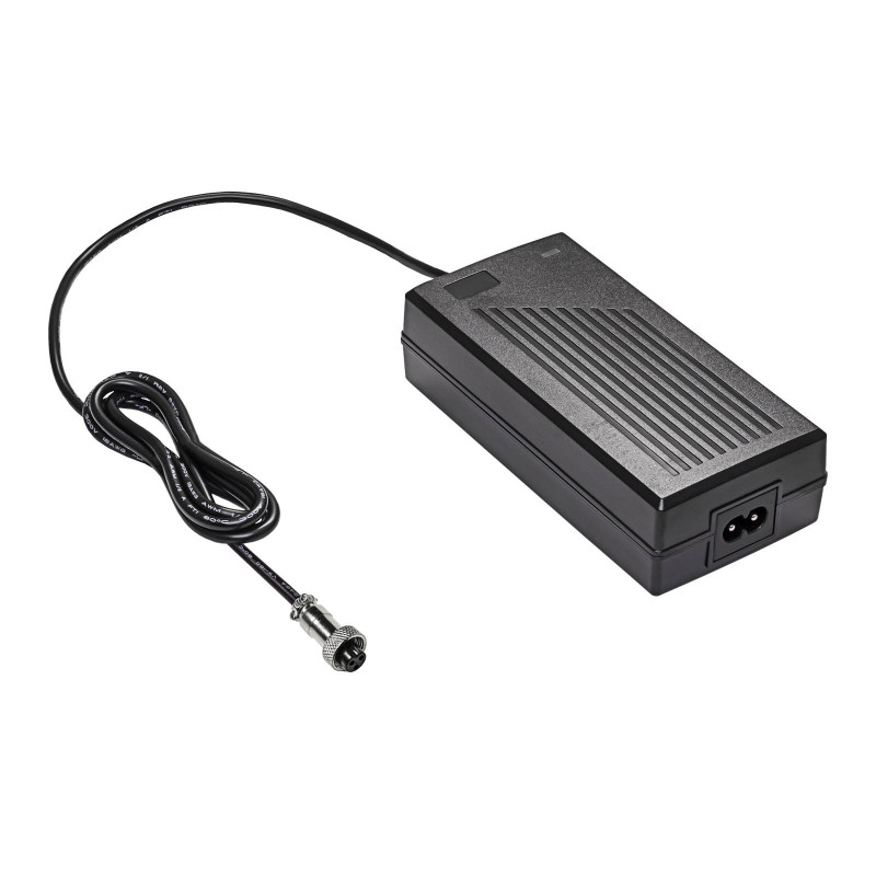 Akyga AK-EV-02 elektrinių dviračių ir paspirtukų įkroviklis 24 V akumuliatoriams, 29,4 V / 2 A, 60 W, GX12 9 mm lizdas, 1 m