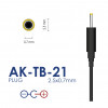 Akyga AK-TB-21 universalus maitinimo adapteris 5 V / 2 A 10 W, DC 2,5 x 0,7 mm, 1,5 m, juodas
