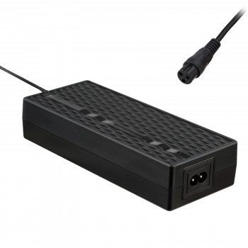 Akyga AK-EV-05 elektrinio dviračio įkroviklis 48 V akumuliatoriams, 54,6 V / 2 A, 110 W, GX16 12 mm lizdas, 1 m