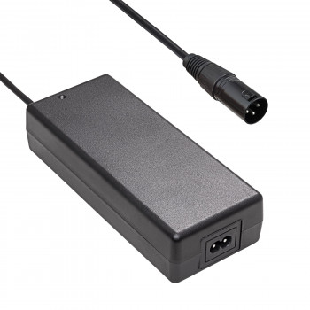 Akyga AK-EV-04 elektrinio dviračio įkroviklis 48 V akumuliatoriams, 54,6 V / 2 A, 110 W, XLR 3 kontaktų kištukas, 1 m