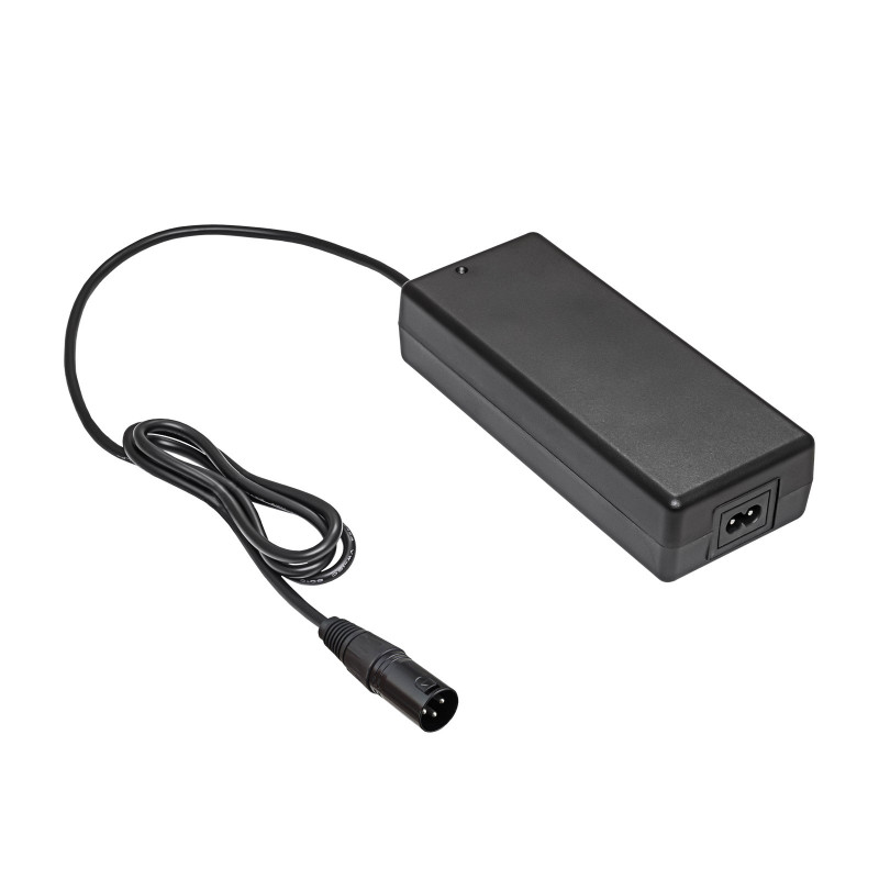 Akyga AK-EV-04 elektrinio dviračio įkroviklis 48 V akumuliatoriams, 54,6 V / 2 A, 110 W, XLR 3 kontaktų kištukas, 1 m