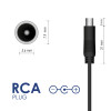 Akyga AK-EV-07 įkroviklis Xiaomi Mijia 36 V elektriniams paspirtukams, 42 V / 1,7 A 72 W, RCA 7,9 x 5,6 mm, 1 m
