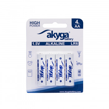 Akyga AKY2068 AA LR6 šarminė baterija 1,5 V 3050 mAh, 4 vnt. (blisteris)