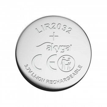 Akyga UltraCoin AKY1707 LIR2032 įkraunamas ličio jonų monetos formos akumuliatorius 3,7 V 70 mAh