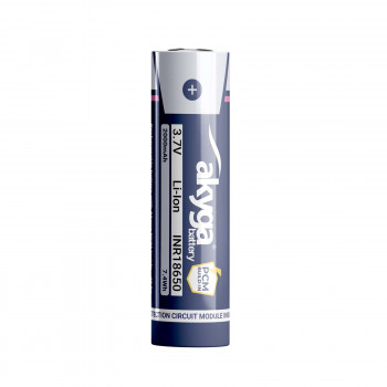 Akyga AKY2457 INR18650-20M ličio jonų 18650 akumuliatorius 3,7 V 2000 mAh su PCM apsauga