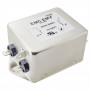 Akyga EN2070-16-F vienfazis EMI filtras 16 A, 120–250 V AC, 50/60 Hz, 6,3 mm jungtys