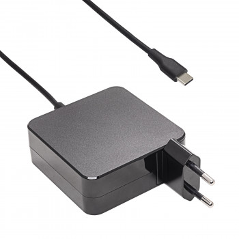 Akyga AK-ND-70 USB-C nešiojamojo kompiuterio įkroviklis, 65 W, Power Delivery, 5-20 V / 3-3,25 A, 1,2 m