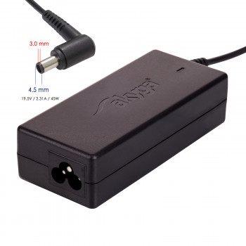 Akyga AK-ND-68 nešiojamojo kompiuterio įkroviklis 19,5 V / 2,31 A, 45 W, 4,5 x 3,0 mm + kaištis, 1,2 m, skirtas Dell