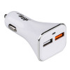 Automobilinis įkroviklis 12/24V Akyga AK-CH-08 18W 2x USB-A Quick Charge 3.0 5-12V / 1.5-3A baltas