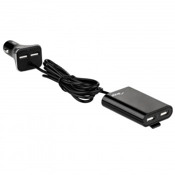 Automobilinis įkroviklis 12/24V Akyga AK-CH-10 45W 4x USB-A 5V / 9A modulinis juodas
