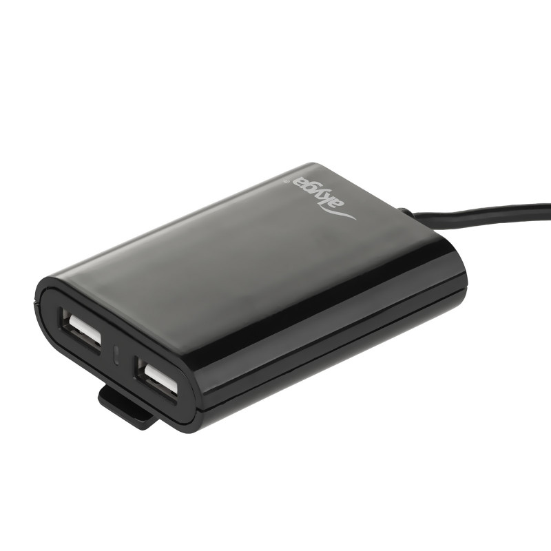 Automobilinis įkroviklis 12/24V Akyga AK-CH-10 45W 4x USB-A 5V / 9A modulinis juodas