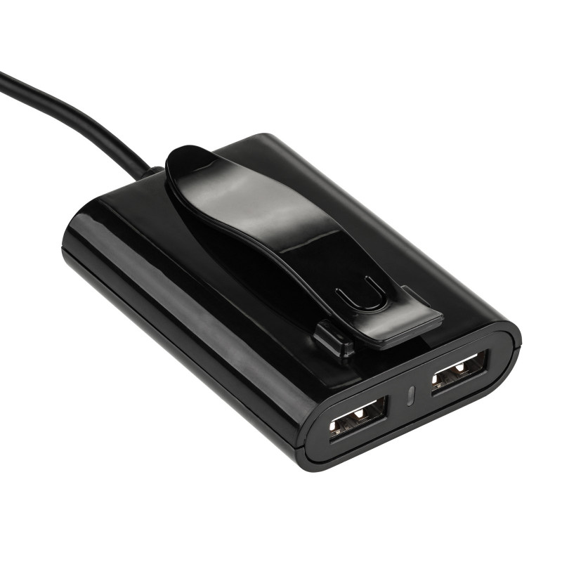 Automobilinis įkroviklis 12/24V Akyga AK-CH-10 45W 4x USB-A 5V / 9A modulinis juodas