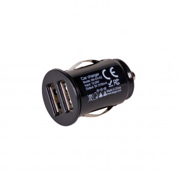 Automobilinis įkroviklis 12/24V Akyga AK-CH-02 10.5W 2x USB-A 5V / 2.1A juodas