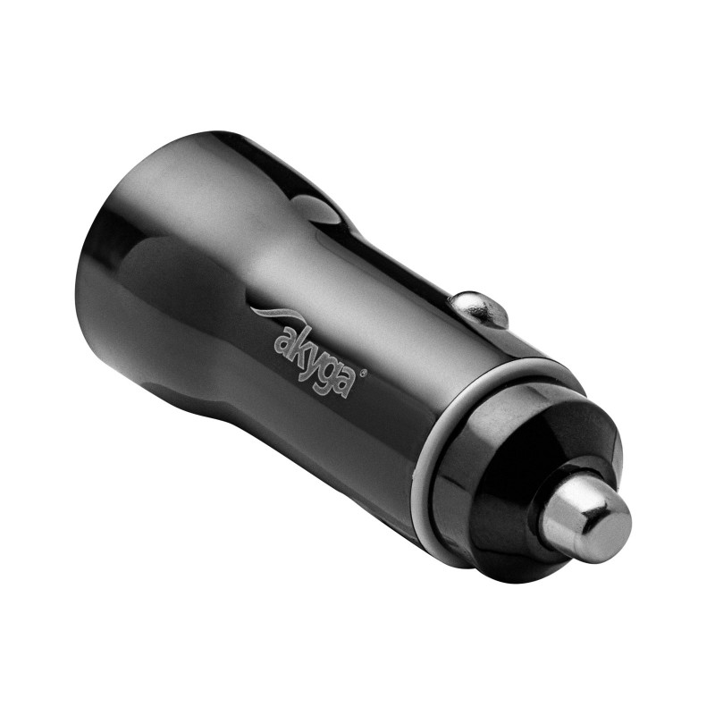 Automobilinis įkroviklis Akyga AK-CH-16 36W USB-A + USB-C PD Quick Charge 3.0 12/24V juodas