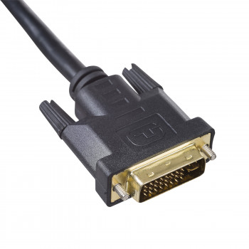 Akyga AK-AV-03 kabelis DVI-I 24+5 kištukas – VGA kištukas su feritiniu filtru, 1,8 m, juodas