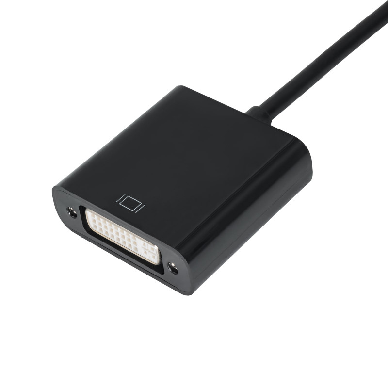 Akyga AK-AD-37 Mini DisplayPort (M) į DVI 24+5 (F) adapterio kabelis, 15 cm
