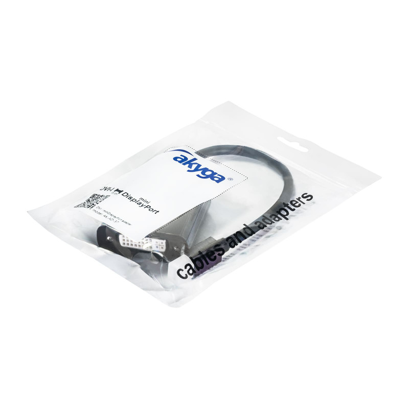 Akyga AK-AD-37 Mini DisplayPort (M) į DVI 24+5 (F) adapterio kabelis, 15 cm