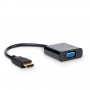 Akyga AK-AD-42 adapteris su kabeliu HDMI (kištukas) – VGA (lizdas), Full HD, 15 cm
