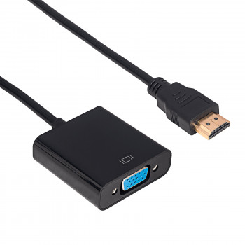 Akyga AK-AD-42 adapteris su kabeliu HDMI (kištukas) – VGA (lizdas), Full HD, 15 cm
