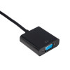 Akyga AK-AD-42 adapteris su kabeliu HDMI (kištukas) – VGA (lizdas), Full HD, 15 cm
