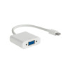 Akyga AK-AD-39 Mini DisplayPort (M) į VGA (F) adapterio kabelis, 15 cm, baltas