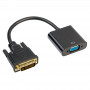Akyga AK-AD-50 adapteris su kabeliu DVI-D 24+1 (kištukas) – VGA (lizdas), 15 cm