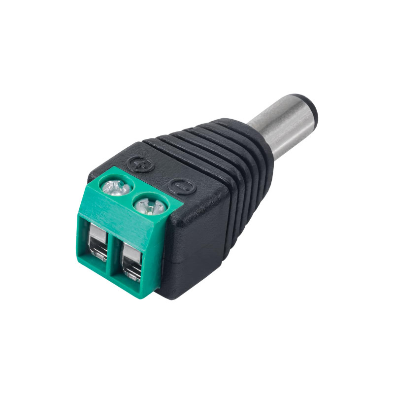 Akyga AK-SC-16 DC 5,5 x 2,1 mm (kištukas) jungtis su varžtiniais gnybtais UTP kabeliui, CCTV