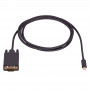Akyga AK-AV-17 USB-C (M) į VGA (M) kabelis, Full HD, 1,5 m, juodas