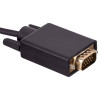 Akyga AK-AV-17 USB-C (M) į VGA (M) kabelis, Full HD, 1,5 m, juodas