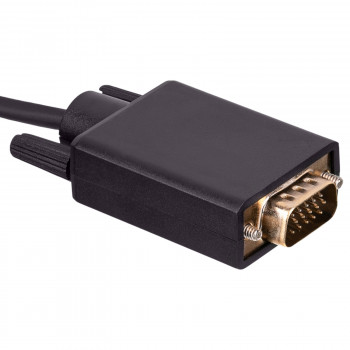 Akyga AK-AV-17 USB-C (M) į VGA (M) kabelis, Full HD, 1,5 m, juodas