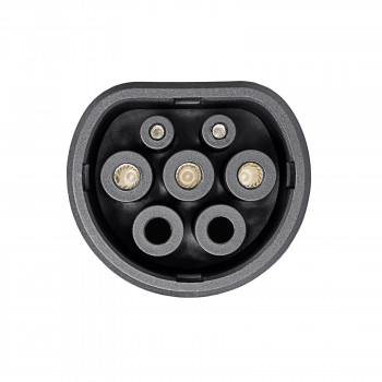 Akyga AK-SC-E04 Type 2 (IEC 62196-2) elektromobilio įkrovimo jungtis, lizdinė, 1 fazė, 32 A, mėlyna