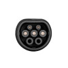 Akyga AK-SC-E09 elektromobilio įkrovimo adapteris Type 1 (J1772) lizdas – Type 2 (IEC 62196-2) kištukas, 1 fazė, 32 A, juodas