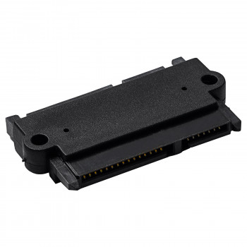 Akyga AK-CA-83 SATA 22 kontaktų (15+7) adapteris lizdas – kištukas, juodas