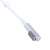 Akyga AK-SC-34 nešiojamojo kompiuterio įkroviklio nuolatinės srovės serviso kabelis MagSafe L, 85 W, 1,2 m, skirtas Apple, baltas