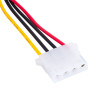 Akyga AK-CA-11 SATA maitinimo (M) į Molex (F) adapterio kabelis, 15 cm