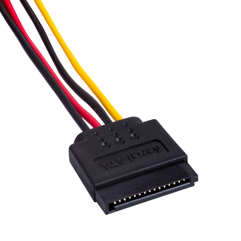 Akyga AK-CA-31 SATA maitinimo šakotuvas, SATA (kištukas) – 2x SATA (lizdas), 2x 15 cm