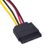 Akyga AK-CA-31 SATA maitinimo šakotuvas, SATA (kištukas) – 2x SATA (lizdas), 2x 15 cm