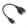 Akyga AK-AD-09 Micro USB-B (M) į USB-A (F) OTG adapterio kabelis, 15 cm, juodas