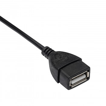Akyga AK-AD-09 Micro USB-B (M) į USB-A (F) OTG adapterio kabelis, 15 cm, juodas