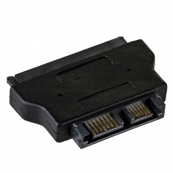 Akyga AK-CA-53 Slim SATA (kištukas) – SATA 22 kontaktų (lizdas) adapteris, juodas
