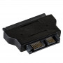 Akyga AK-CA-53 Slim SATA (kištukas) – SATA 22 kontaktų (lizdas) adapteris, juodas