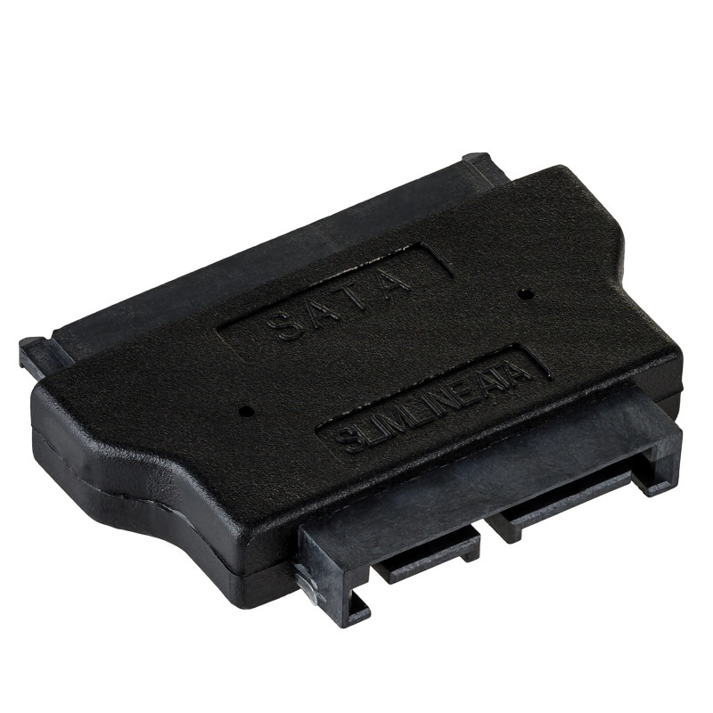 Akyga AK-CA-53 Slim SATA (kištukas) – SATA 22 kontaktų (lizdas) adapteris, juodas