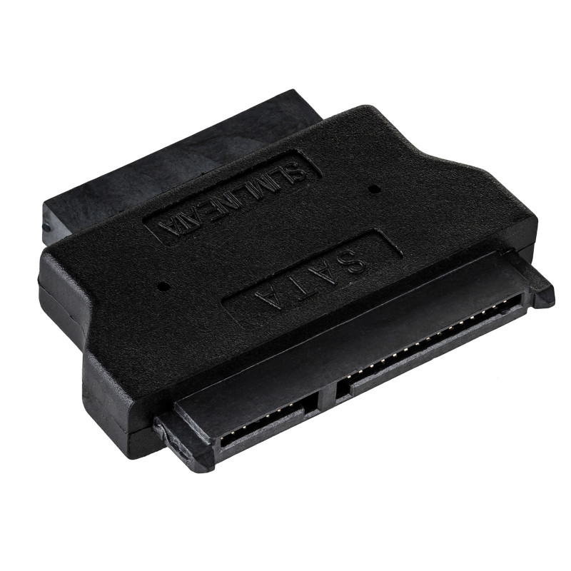 Akyga AK-CA-53 Slim SATA (kištukas) – SATA 22 kontaktų (lizdas) adapteris, juodas