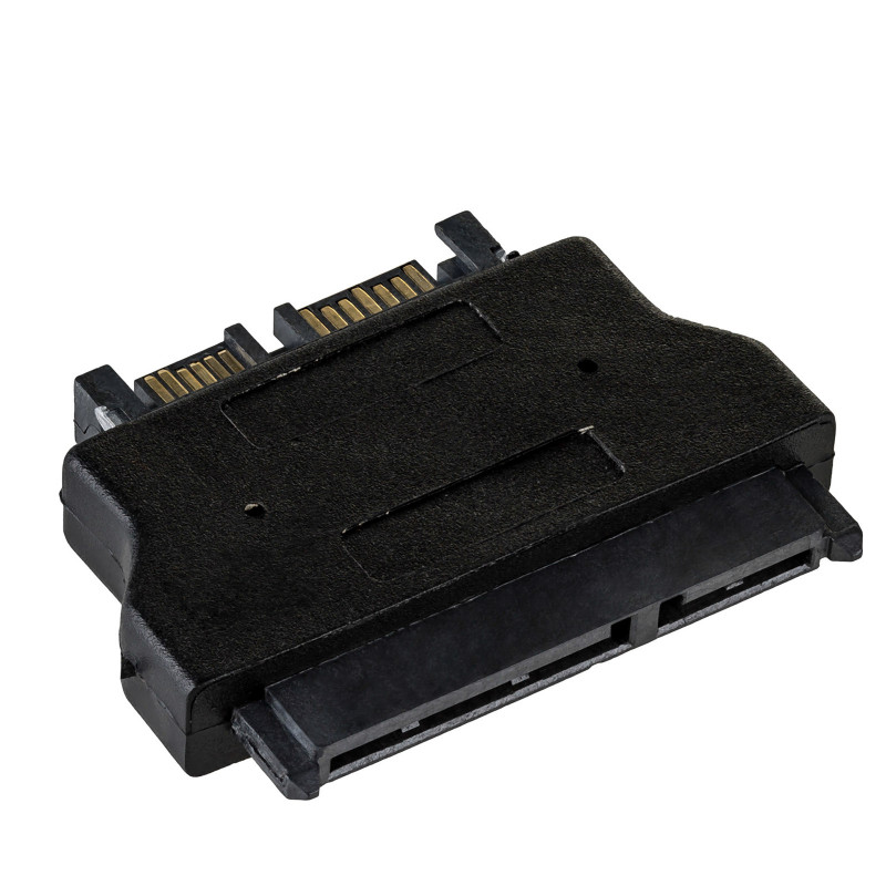 Akyga AK-CA-53 Slim SATA (kištukas) – SATA 22 kontaktų (lizdas) adapteris, juodas