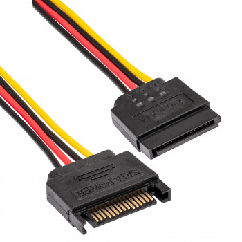 Akyga AK-CA-41 SATA maitinimo šakotuvas, SATA (kištukas) – 3x SATA (lizdas), 3x 15 cm